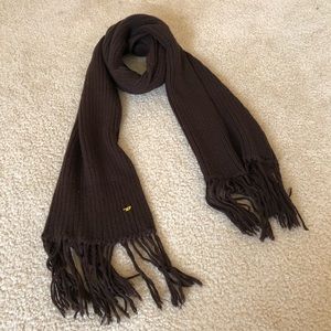 Diesel cable knit tassel scarf